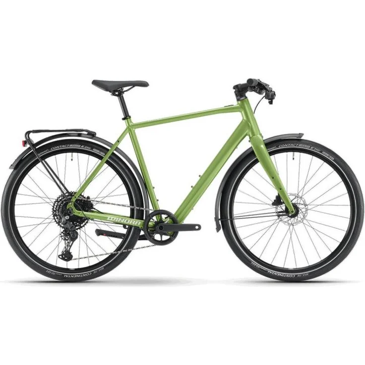 Winora E-FLITZER i250Wh, 10-Gang City-E-Bike mit X35+ Motor, shamrock gloss, Rh 46