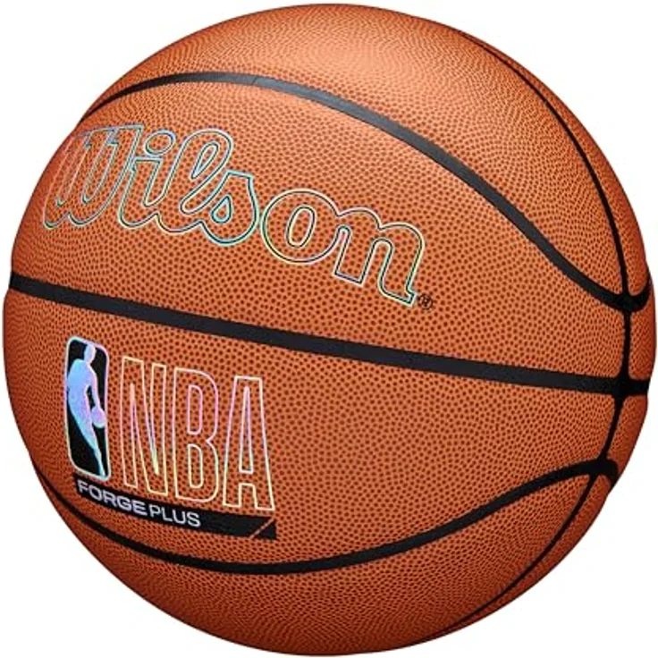 Wilson NBA Forge Plus Basketball, Indoor/Outdoor, Kastanie, Größe 7, Dual Depth Technologie, Allwetterball mit exzellenter Haltbarkeit – Bild 2