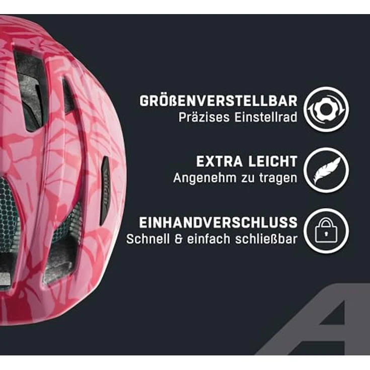 Alpina Kids Pico Pink - Sparkel Gloss, Größe 50 - 55 cm - Fahrradhelm, Farbe Pink – Bild 4