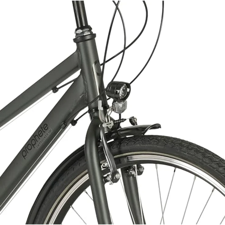 Prophete ENTDECKER 100 28 Zoll Trekkingbike, 18 Gang Kettenschaltung, V-Bremsen, LED Beleuchtung, Aluminiumrahmen 48 cm, Industrial Olive matt – Bild 3