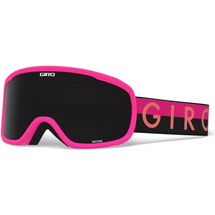 Giro Damen Skibrille Moxie, Black/pink Throwback, Zylindrische Doppelscheibe, Helmkompatibel, Unisize, 300069-007 – Bild 1