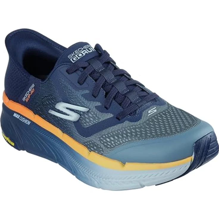 Skechers Slip-Ins Max Cushioning Elite Premier 2.0, Laufschuhe mit Air-Cooled Memory Foam, NVY/Orng - EU 43 – Bild 6
