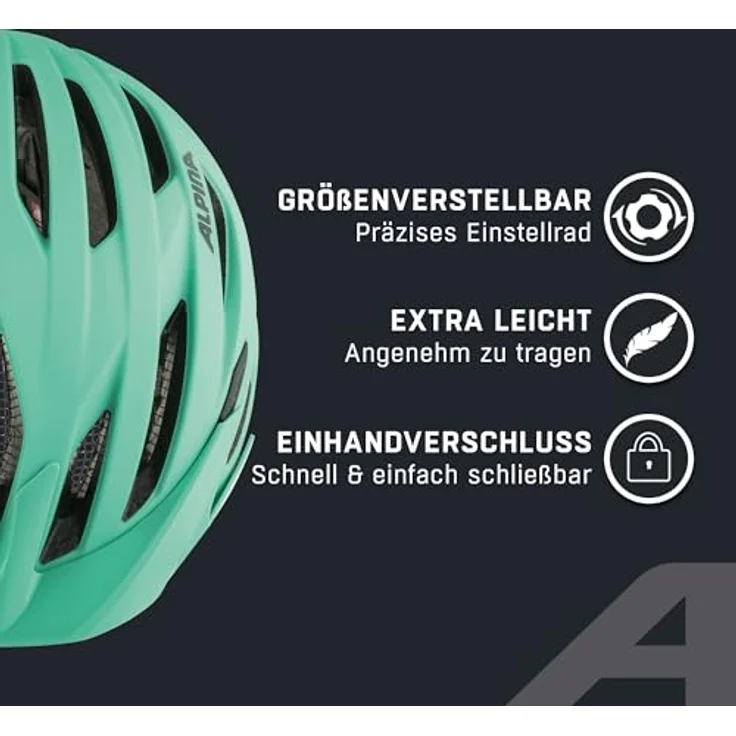 ALPINA PARANA Fahrradhelm, Tourenhelm mit individuell anpassbarem Sitz, Fliegennetz und hoher Sicherheitsstandards, grau – Bild 3