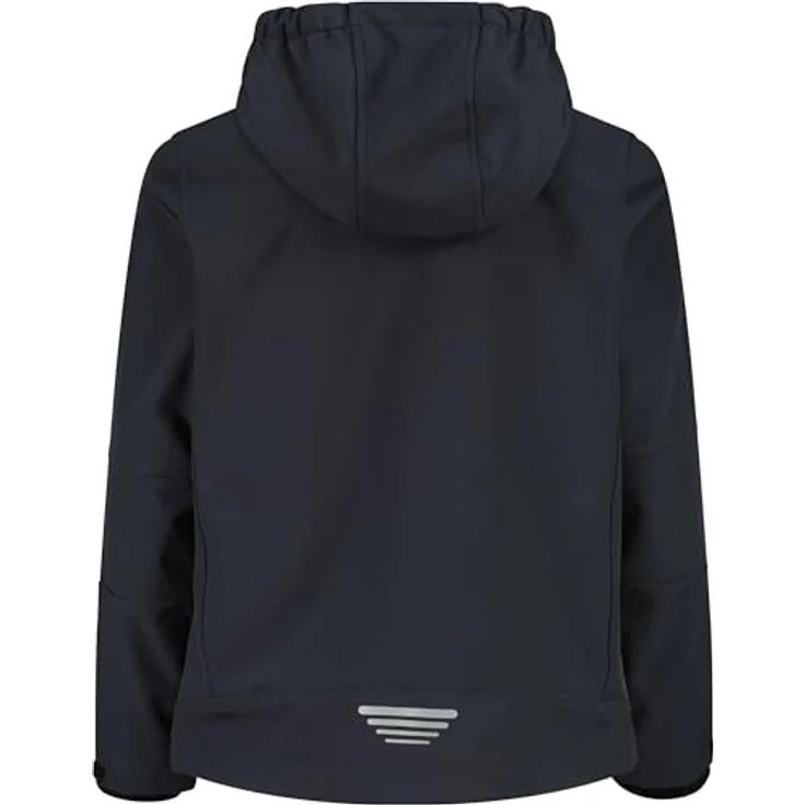 CMP Cmp Boy Softshell Jacket Fix Hood, wetterfeste Skijacke mit Fleece-Innenfutter, Antracite-Deep Mint, Größe 128 – Bild 3