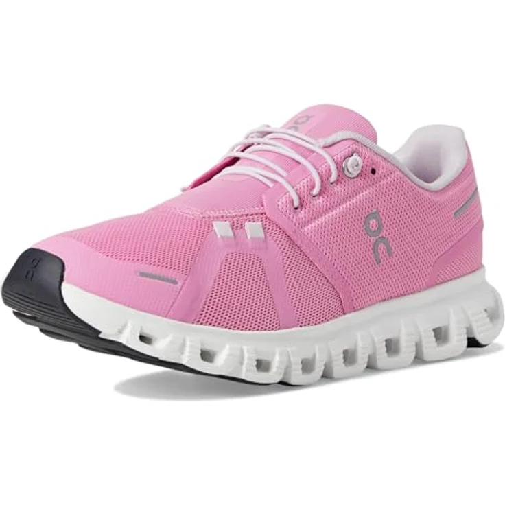 ON Running Cloud 6, Damen Sneakers in Raspberry-White mit CloudTec®-Dämpfung und leichtem Mesh-Obermaterial, EU 39 US 8 – Bild 7