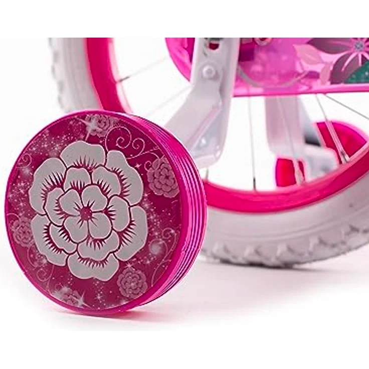 Huffy Disney Prinzessinnen Kinderfahrrad, 16 Zoll mit Puppensitz, geeignet für 105-117 cm, rosa – Bild 7