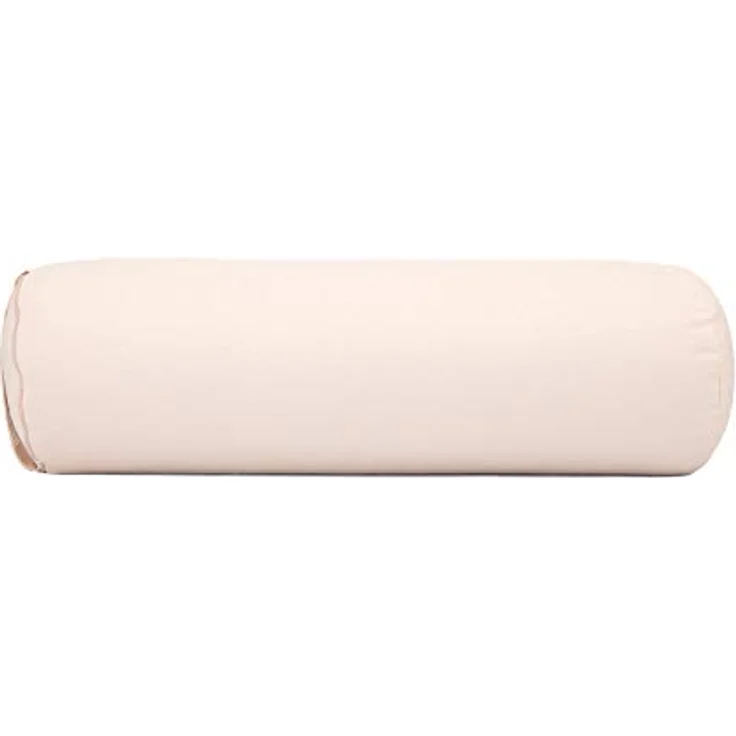 Bodhi Yoga Bolster | ECO Serie | Yogarolle mit Kapok-Füllung | Waschbarer Bezug aus 100% Bio-Baumwolle | Yogakissen für Restoratives Yoga | 65 x 22 cm (Natur) – Bild 2