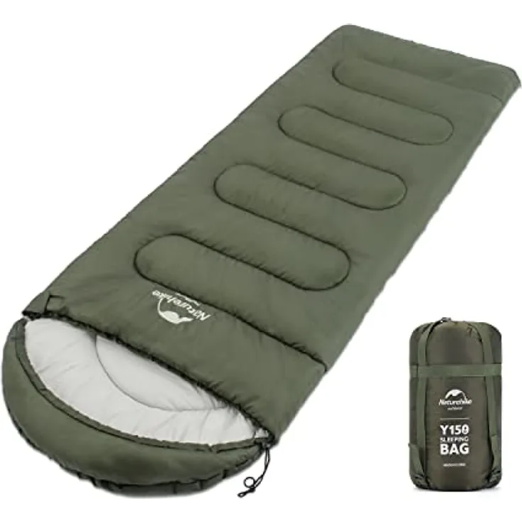 Naturehike, Schlafsack, leichtgewichtig und kompakt, ideal für Outdoor-Aktivitäten, grün