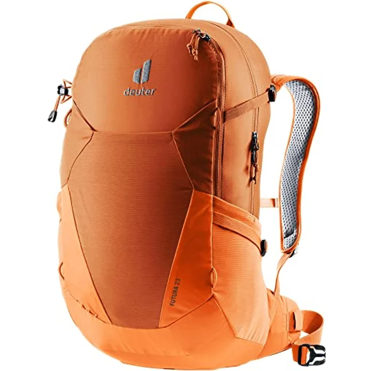 deuter Futura 23 Wanderrucksack, Aircomfort Netzrücken-System, chestnut-mandarine, 23 L – Bild 1