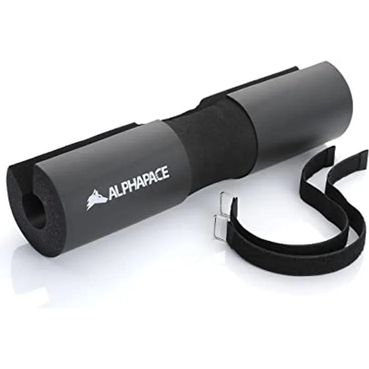 ALPHAPACE Langhantel-Polster - Hip Thrust Polster für Langhantelstange - Barbell Pad als Nackenpolster für Langhantel - Hip Pads, Squad Pads für Kniebeugen, Lunges, Fitness in Schwarz