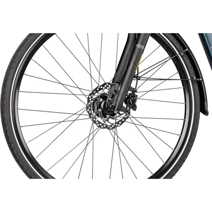 2R Manufaktur TRX ONE Wave, Damen-Citybike mit Tiefeinstieg, 28 Zoll, Dunkelblau, 56 cm, mit hydraulischen Scheibenbremsen und Federgabel – Bild 5