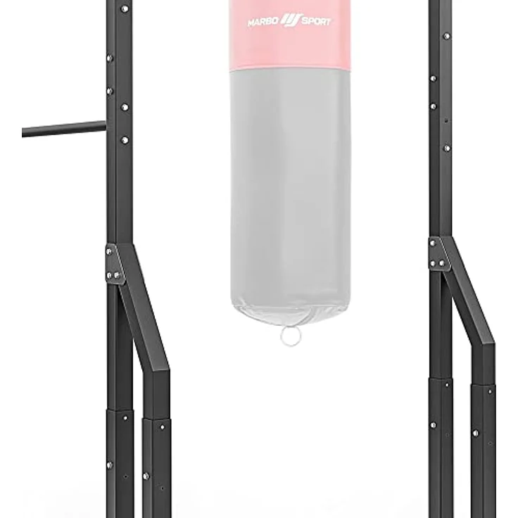 Marbo Sport Klimmzugstange mit Boxsackhalterung und langen Dip-Stangen MO-Z2, OUTDOOR, tragfähig bis 110kg, pulverbeschichtet, massive Metallprofile, MADE IN EU – Bild 5