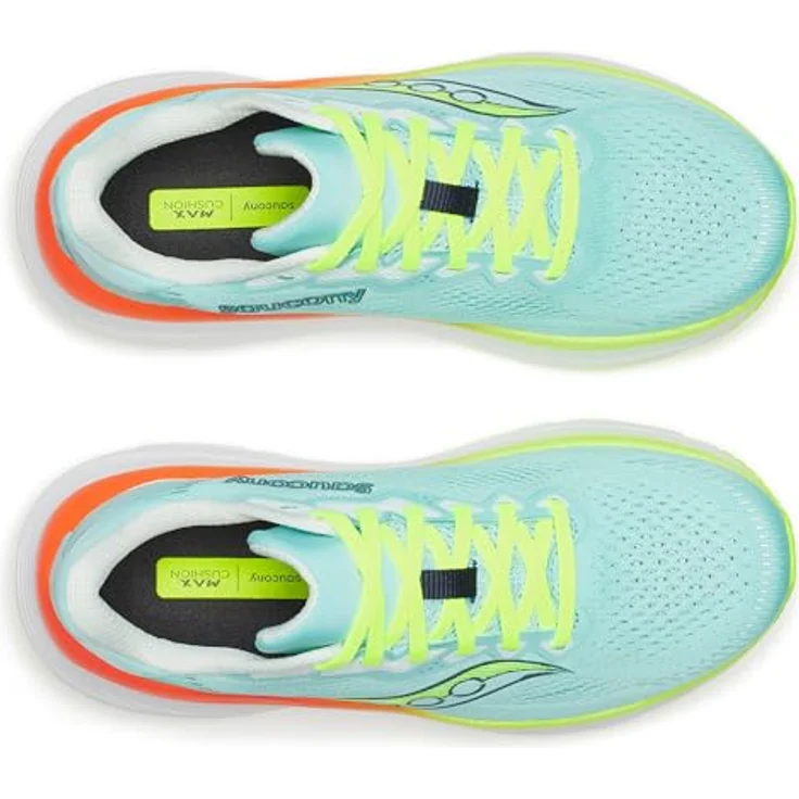 Saucony GUIDE 19 Damen Laufschuhe, Allround-Stabilität, mittelstarke Dämpfung, SPLASH/CITRON, Größe 38 – Bild 3