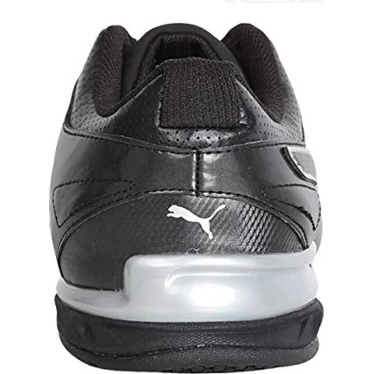 Puma Herren Laufschuhe, Schnürschuhe aus Synthetik, Schwarz, Größe 45, stabiler Blockabsatz 3 cm – Bild 4