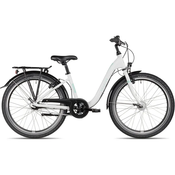 Maxim Malia 24 7 Wave, Kinderfahrrad mit 7-Gang Shimano Nexus Nabenschaltung und Rücktritt, weiß