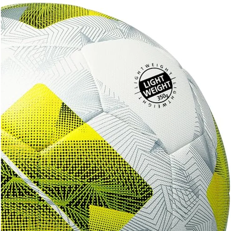 Molten Fussball Lightball Gr. 5, gelb/weiß, 350 g, strapazierfähiges PU für Jugendtraining, verbesserte Dämpfungsschicht – Bild 8