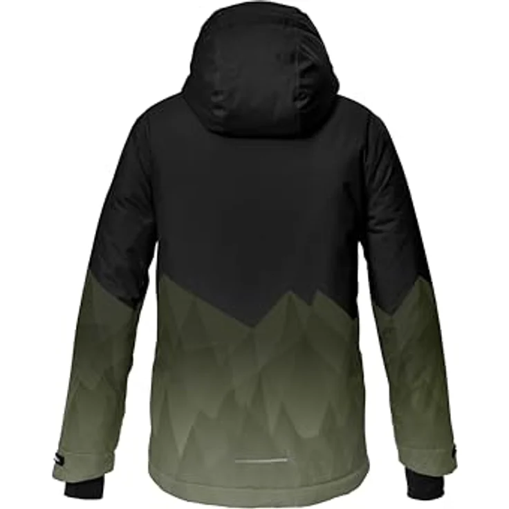 killtec KSW 383 BYS SKI Jungen Skijacke mit Kapuze, Schneefang und wasser- sowie winddichter Ausstattung, Bergprint – Bild 2