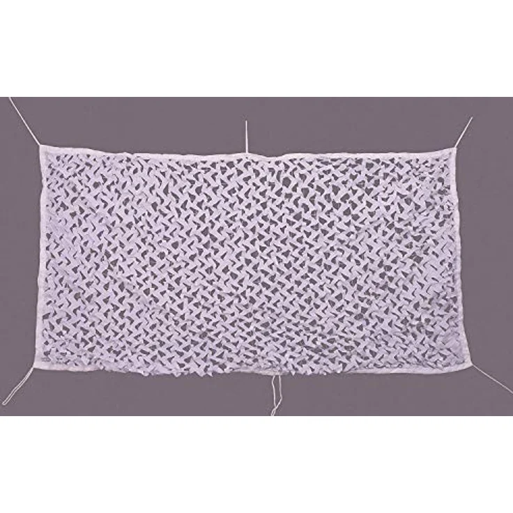 NINAT Tarnnetz Camouflage Netz 4Mx6M Weiß, 150D-Polyester-Gewebe für Outdoor, Jagd und Camping – Bild 3