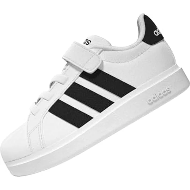 Adidas JQ6145_240, Babyschuhe mit Klettverschluss, Gummiaußensohle, Cloud White/Core Black – Bild 7