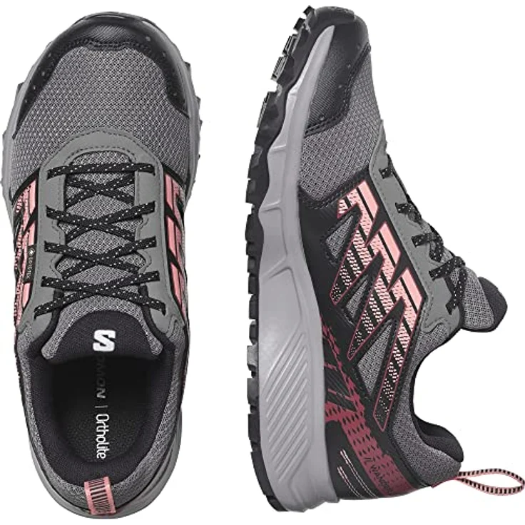 Salomon WANDER GORE-TEX Wanderschuh, wasserdicht mit Trailrunning-Sohle für besseren Grip, grau – Bild 3
