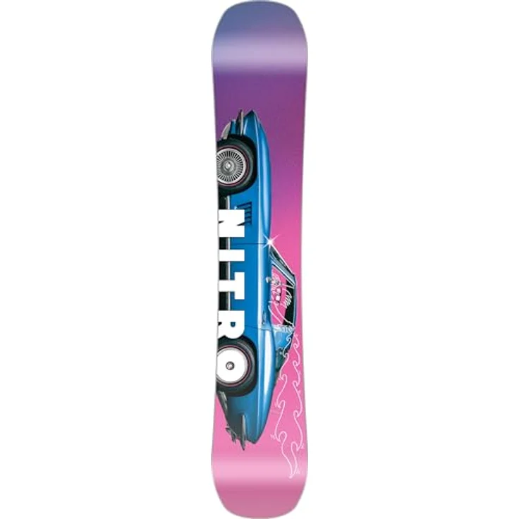 Nitro Cheap Thrills WIDE Board ´25, Freestyle Snowboard für Herren, Twin Shape, Flat-Out Rocker, Urban, 157w, Medium-Flex – Bild 4