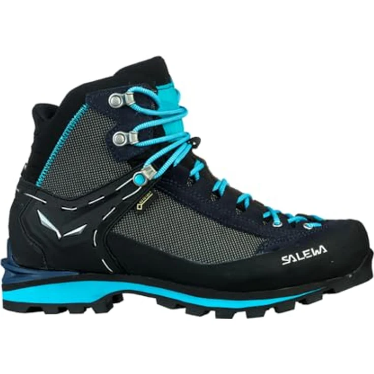 Salewa Crow GTX, Damen Wanderschuhe, wasserdicht, atmungsaktiv, steigeisenkompatibel, Größe 38.5, Blau – Bild 3