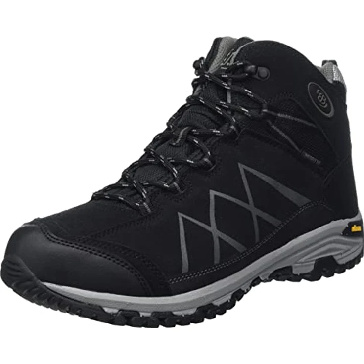 Brütting Kansas High, Herren Wanderschuhe, robuster Outdoorschuh aus Synthetik, schwarz, Größe 38 – Bild 1