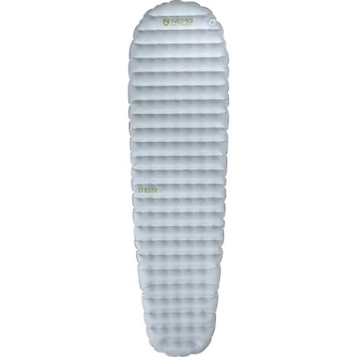 Nemo Equipment Tensor Elite Mummy 2025, ultraleichte Isomatte mit 100% Polyamid, grau, 183 cm