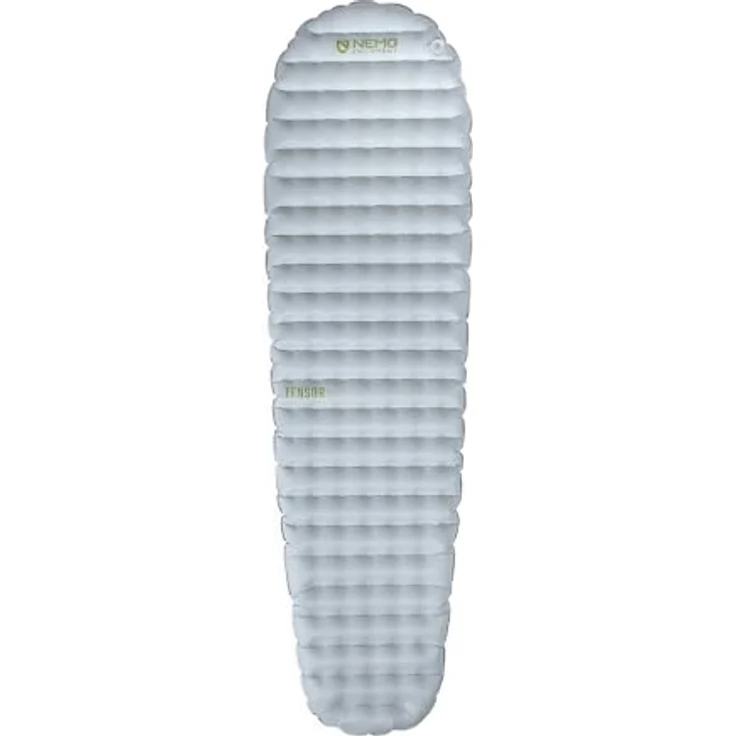 Nemo Equipment Tensor Elite Mummy 2025, ultraleichte Isomatte mit 100% Polyamid, grau, 183 cm – Bild 1