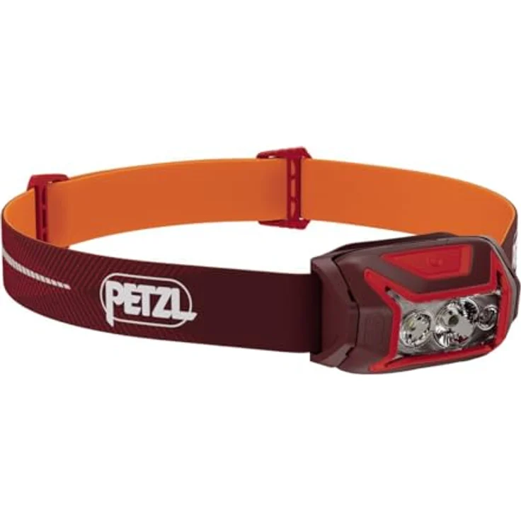 PETZL ACTIK Stirnlampe, 450 Lumen, drei Beleuchtungsstufen, weiß/grün, wiederaufladbar mit roter Beleuchtung – Bild 1