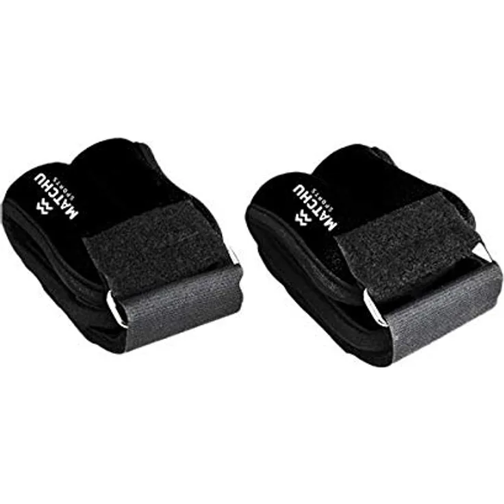 MATCHU Verstellbare Handgelenk- und Fußgelenkgewichte, 2er Set, 2x0,5 kg, Tragbare 2in1 Gewichtsmanschetten für Krafttraining, Schwarz