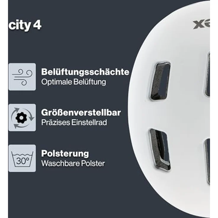 uvex city 4 Fahrradhelm – Bild 3
