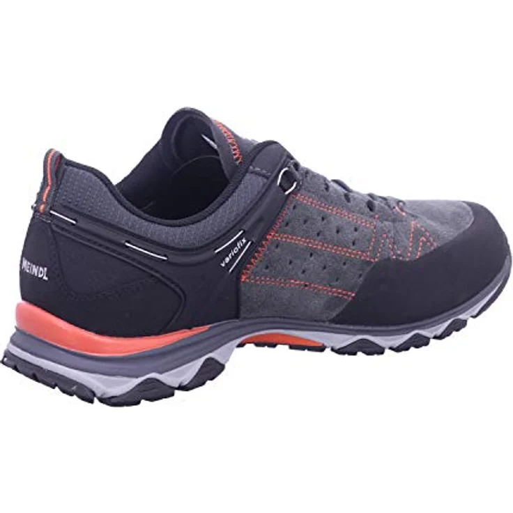 Meindl Ontario GTX Men, Wanderschuhe Größe UK 8,5, wasserdicht und atmungsaktiv, schwarz/orange – Bild 5