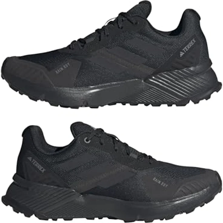 adidas Terrex Soulstride RAIN.RDY, Herren Laufschuhe, wasserdicht, mit Traxion-Außensohle, Schwarz, Größe 46 – Bild 6