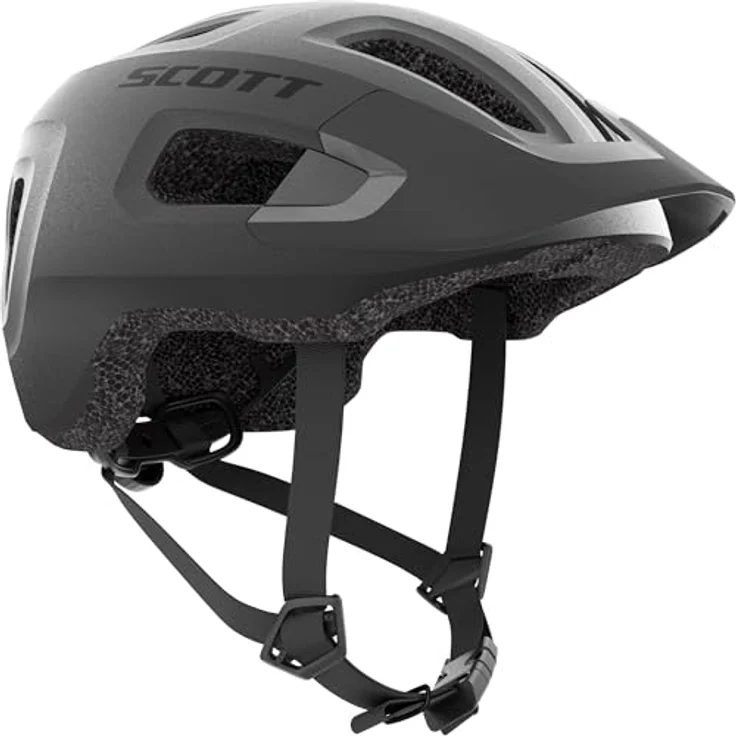 Scott Supra (CE) Junior Helm, Fahrradhelm für Kinder, leicht, granite black, Größe XS – Bild 1
