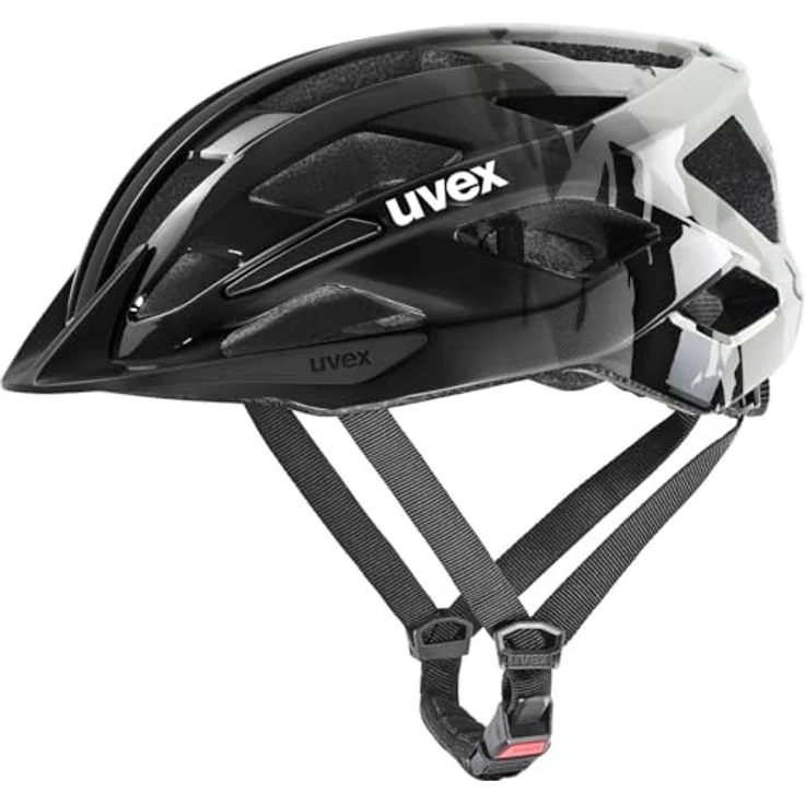 Uvex Air Wing 2, E-Bike Helm in warmem grau-schwarz, größenverstellbar, 50-54 cm mit integrierter Sonnenblende und Fliegengitter – Bild 1