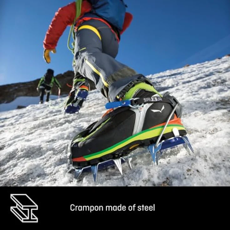 Salewa Alpinist Combi-Steigeisen, 12-zackige Stahl-Ausführung mit Antistollplatten für Hochtouren, Größe 35-48 – Bild 4