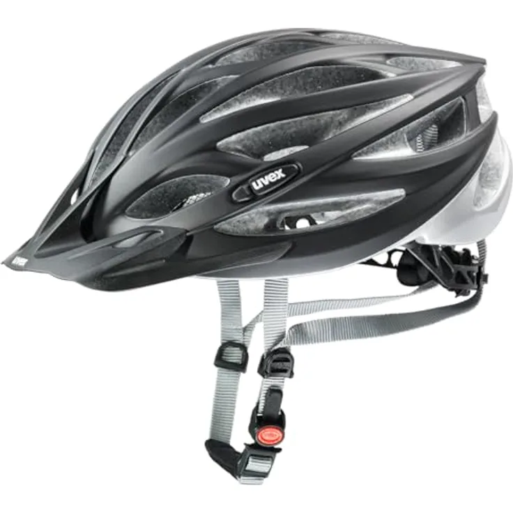 Uvex Sports Oversize Velohelm, 61-65 cm, mattschwarz mit silbernen Akzenten, 24 Belüftungsöffnungen, optimaler Komfort für E-Bikes und MTB