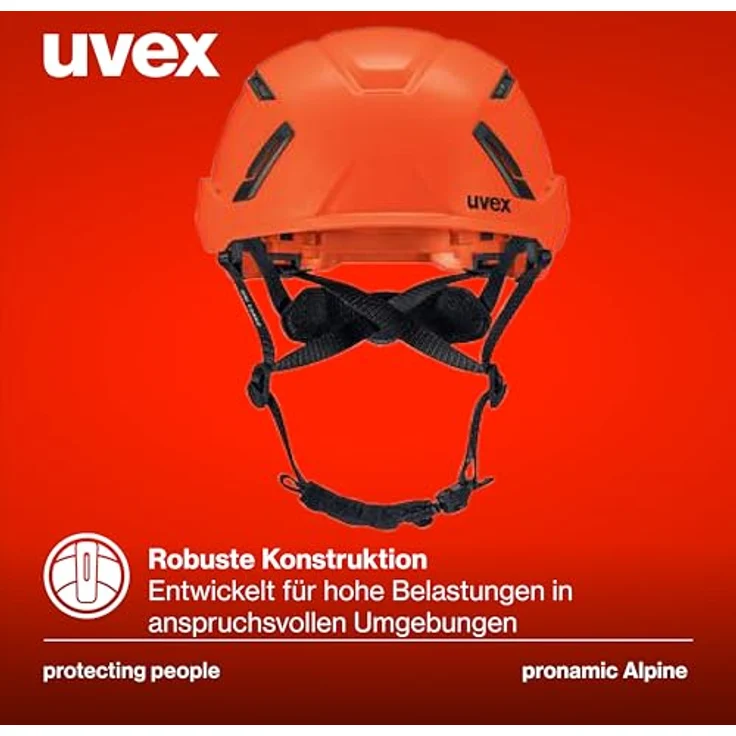 Uvex pronamic Alpine, Schutzhelm - multifunktional, EN 12492 und EN 397, für Damen/Herren, Größenbereich 51-63 cm, optimale Belüftung, inklusive Halteklammern für Stirnlampen – Bild 5