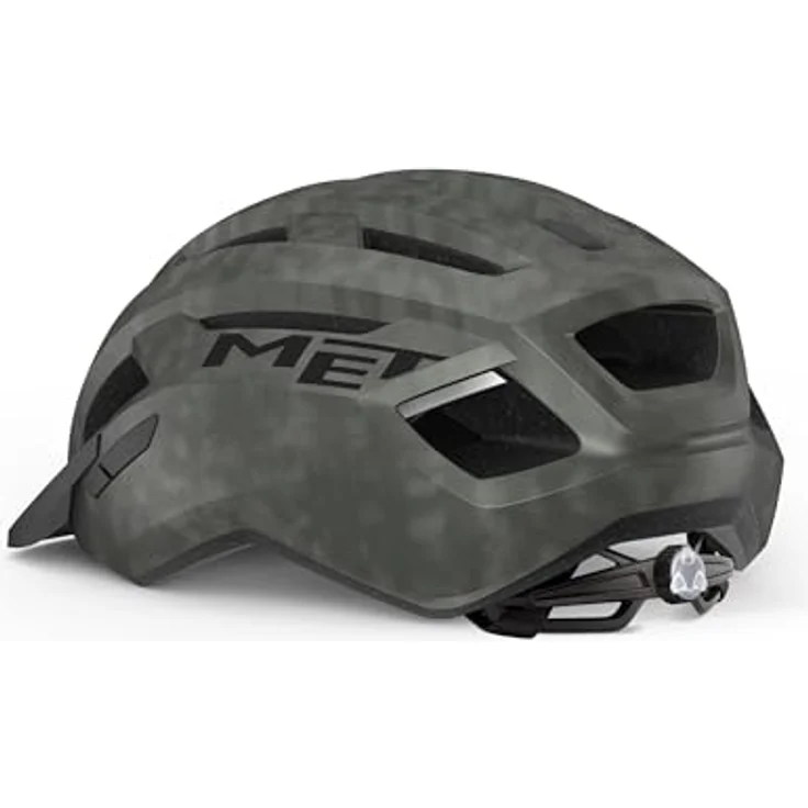 MET Allroad Fahrradhelm, Unisex, titanfarben matt, Größe S, mit abnehmbarem Visier und integrierter LED-Beleuchtung – Bild 2