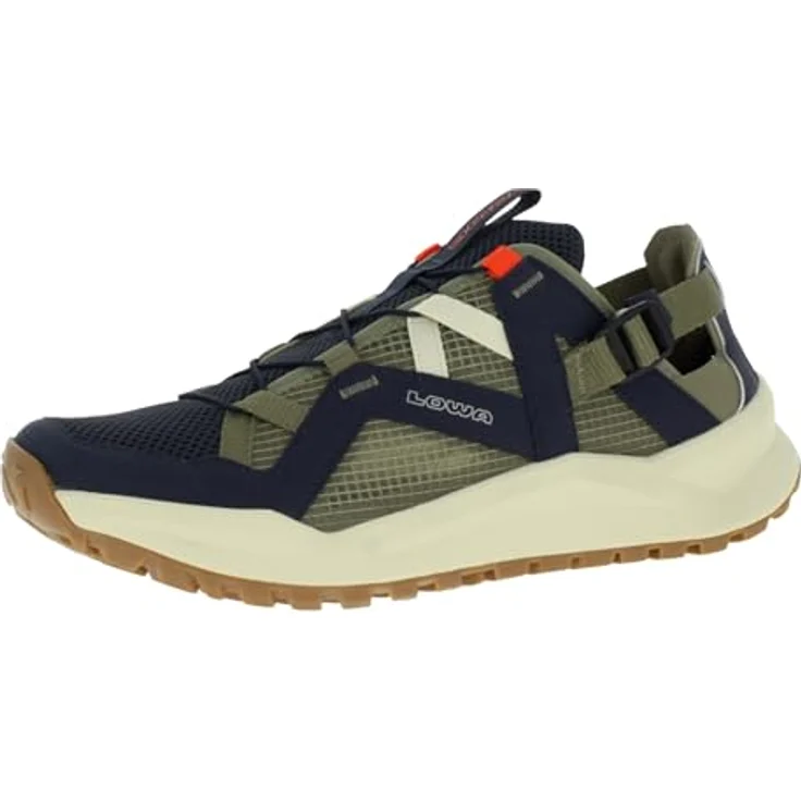 Lowa Kaloya Vent, Multifunktionsschuhe mit Mesh-Obermaterial, Schnellschnürung und Dynaeva®-Zwischensohle, Navy/Seegras, Größe 46 – Bild 1