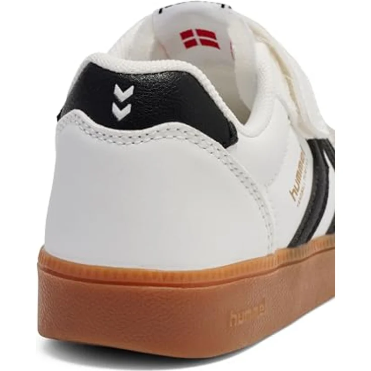 Hummel Handball Perfekt Sp Jr, Kinderschuh mit gepolsterter Innensohle und rutschfester Aussensohle, weiß – Bild 5