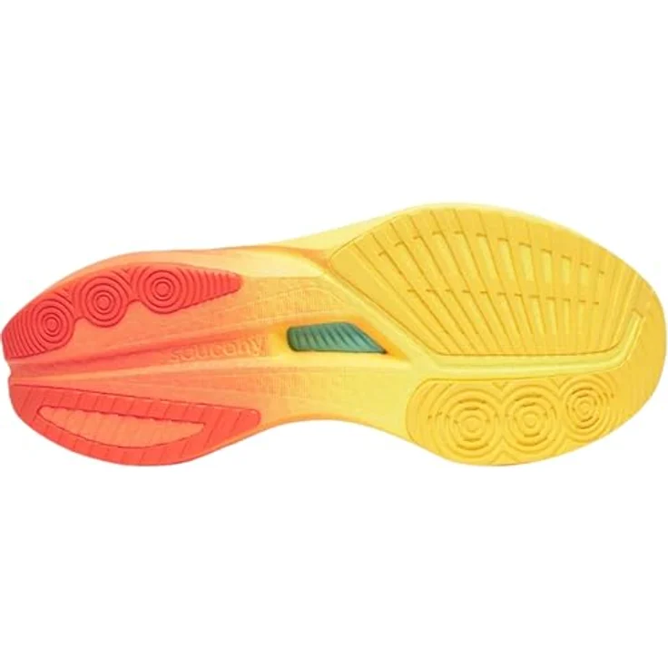 Saucony ENDORPHIN SPEED 5 Herren Laufschuhe, Wettkampfschuh für Normalpronierer, PWRRUN-Zwischensohle, IVORY/FIRE, Größe 43 – Bild 6