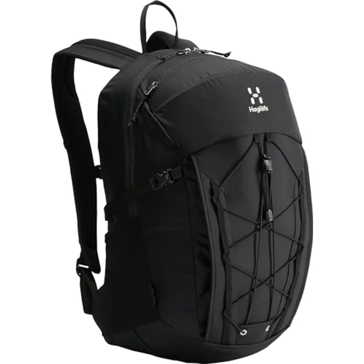Haglöfs Vide Rucksack 25l, wetterfester Wanderrucksack mit Laptopfach für bis zu 15,6", schwarz