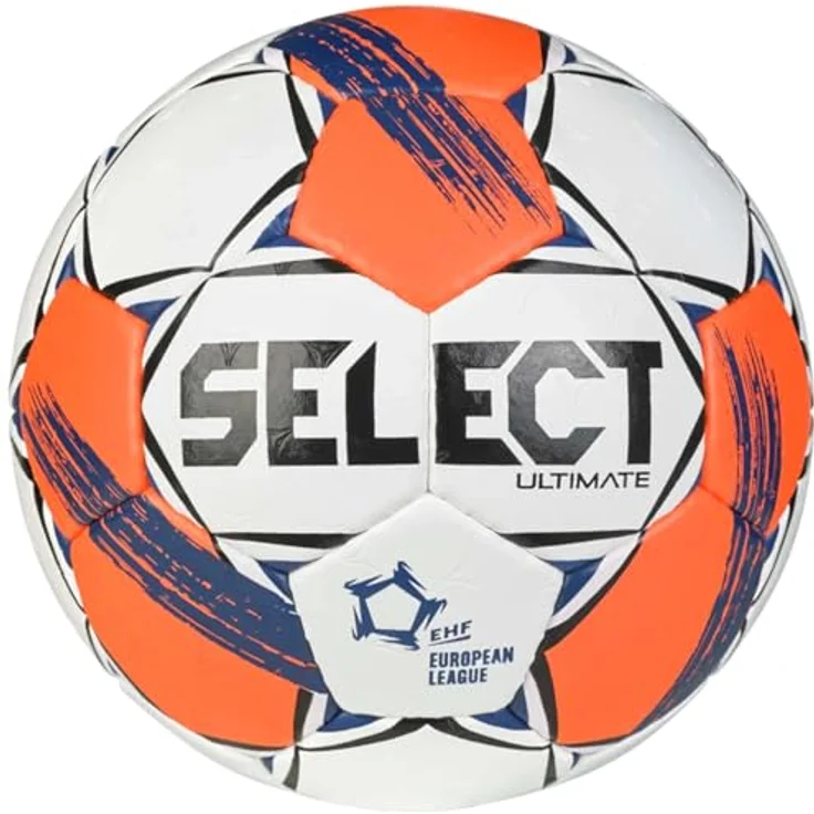 Select Ultimate EHF European League v25 Gr. 3, Handball, handgenäht, EHF-approved, hervorragende Griffigkeit, natürliche Latexblase – Bild 1