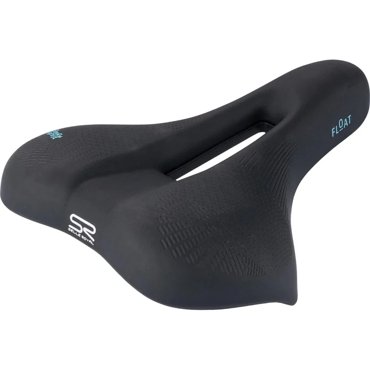 Selle Royal Float Moderate, anatomischer Velosattel mit Mittelloch und Slow Fit Foam Polsterung, schwarz – Bild 1