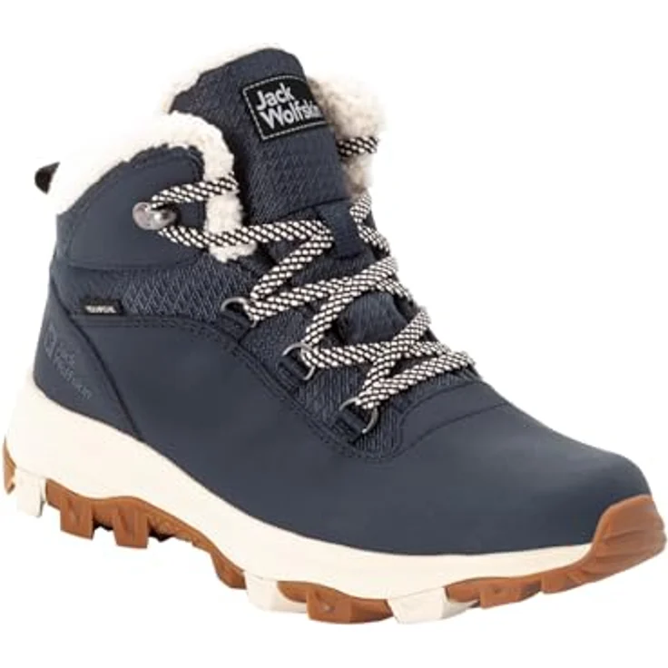 Jack Wolfskin Everquest Texapore Mid W, Damen Wanderschuhe mit wasserdichter Membran für Wintereinsätze, Blau, Größe 39 – Bild 4