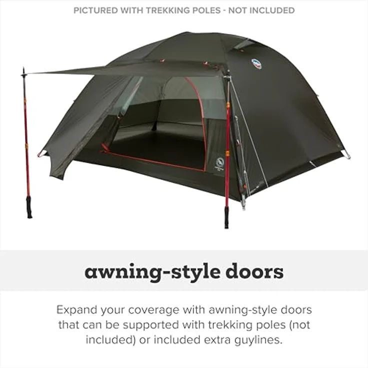 Big Agnes Copper Spur UL2, Tunnelzelt für 2 Personen, ultraleicht mit 1.42 kg, doppelt gewebtem Nylon-Ripstop und zwei Eingängen – Bild 8
