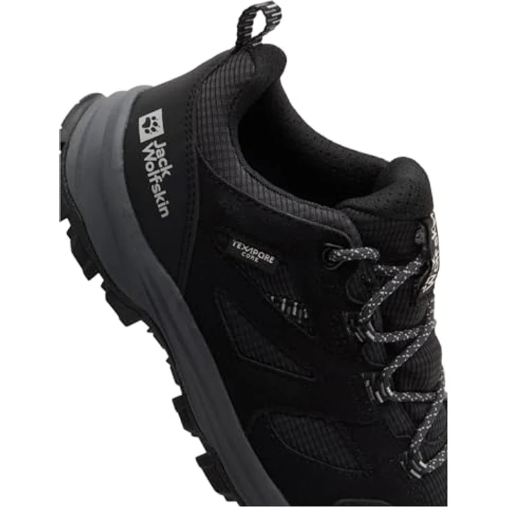 Jack Wolfskin Vojo Tour Texapore Low K, wasserdichte Wanderschuhe für Kinder, Grau – Bild 5