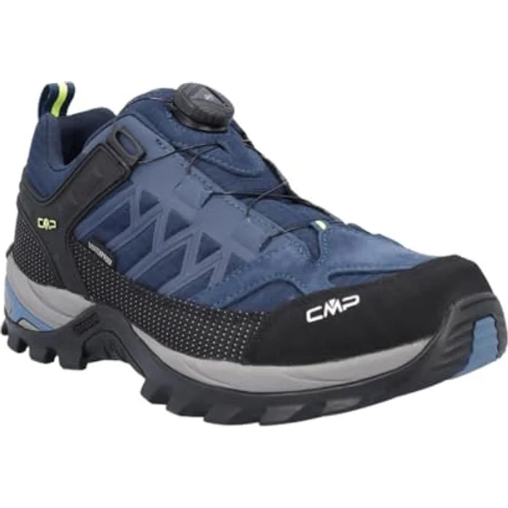 CMP Rigel Low Fitgo WP Wanderschuhe, wasserdicht, blau-gelb, Größe 43 – Bild 5